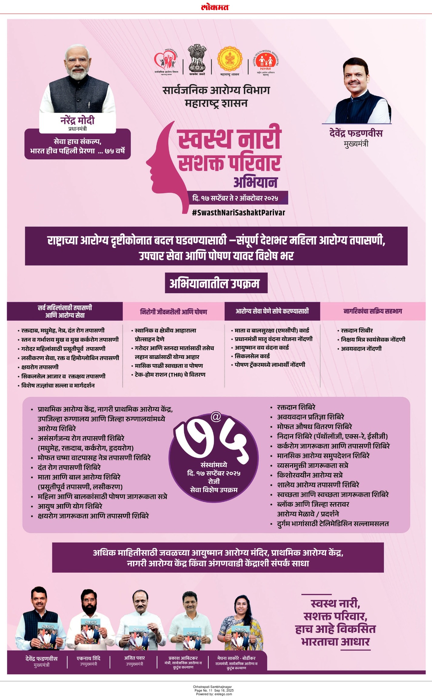 Swasth Nari Sashakt Pariwar Yojana